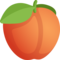 Peach emoji on Facebook