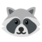 Raccoon emoji on Google