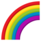 Rainbow emoji on Emojione