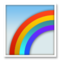 Rainbow emoji on LG
