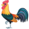 Rooster emoji on Facebook