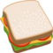 Sandwich emoji on Facebook