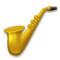 Saxophone emoji on LG
