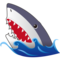Shark emoji on Emojidex