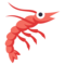 Shrimp emoji on Emojione