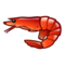 Shrimp emoji on Emojidex