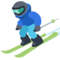 Skier emoji on Facebook
