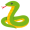 Snake emoji on Emojione
