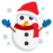 Snowman emoji on Emojione