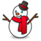 Snowman emoji on Emojidex