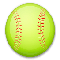 Softball emoji on LG