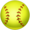 Softball emoji on Samsung