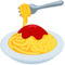 Spaghetti emoji on Messenger