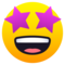 Star-Struck emoji on Emojione