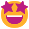 Star-Struck emoji on Microsoft