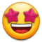 Star-Struck emoji on Samsung