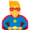 Superhero emoji on Emojione