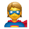Superhero emoji on LG