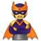 Supervillain emoji on Samsung