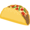 Taco emoji on Facebook
