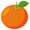 Tangerine emoji on Emojione