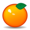 Tangerine emoji on Emojidex