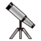Telescope emoji on Emojidex