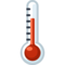 Thermometer emoji on Facebook
