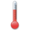 Thermometer emoji on LG