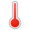 Thermometer emoji on Emojidex