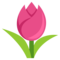 Tulip emoji on Emojione