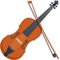 Violin emoji on Facebook