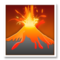 Volcano emoji on LG