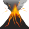 Volcano emoji on Emojidex