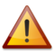Warning emoji on LG