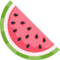 Watermelon emoji on Facebook