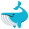 Whale emoji on Emojione