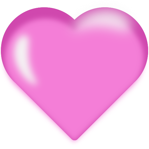 Pink heart sample emoji